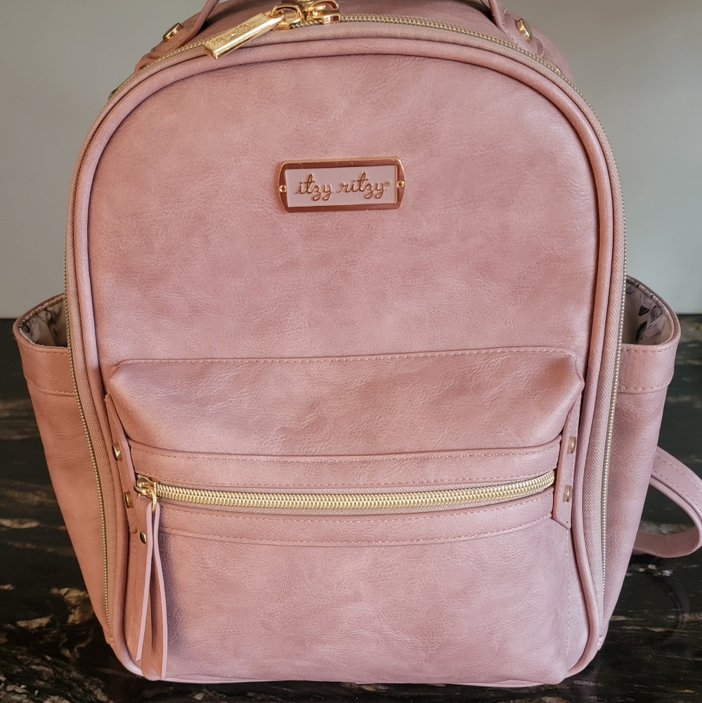 Itzy Ritzy Nurturing Elephant Lilac Mini Backpack